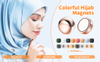  Imanes Hijab, 16 pines Hijab para mujeres, pines magnéticos multiusos con fuerte imán, botones magnéticos coloridos para ropa, alfileres de seguridad para bufandas, alfileres para vestir