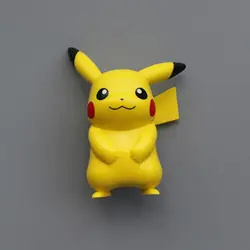 Precio de fábrica lindo Pikachu dibujos animados resina amarilla imán para refrigerador al por mayor