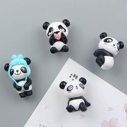 Muestras gratis de imán de nevera 3d, imanes de nevera de Panda de dibujos animados bonitos