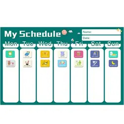 Gráficos de comportamiento Colección de calendarios magnéticos para niños Tarjetas de tareas para horarios visuales Imanes de nevera
