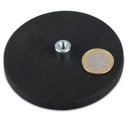 Imanes de montaje recubiertos de caucho magnéticos de neodimio, imanes de tornillo plano negros súper fuertes con forma de tamaño personalizado