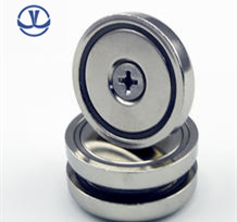 Conjunto de pote de gancho magnético de neodimio de fabricación china, imanes de pote de 32 mm con forma de pote/taza de imán