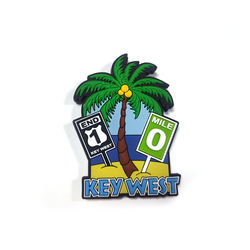 Regalo turístico mundial, imanes de PVC para refrigerador, recuerdo turístico de playa de Key West de EE. UU., imán de refrigerador de PVC suave