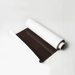Hoja magnética de goma blanca imprimible grande del PVC del rollo del imán de goma