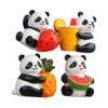 Lindo Panda adornos artesanales adhesivos decorativos imanes para puertas de refrigerador imanes de nevera Panda