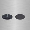 Imanes de montaje recubiertos de caucho magnéticos de neodimio, imanes de tornillo plano negros súper fuertes con forma de tamaño personalizado
