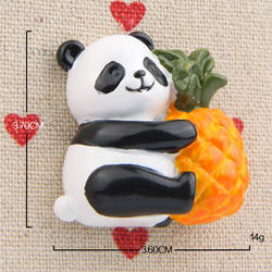 Lindo Panda adornos artesanales adhesivos decorativos imanes para puertas de refrigerador imanes de nevera Panda