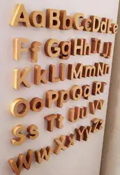 52 imanes magnéticos de madera con letras del alfabeto en mayúsculas y minúsculas 