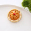  Accesorios de pieza de imán de nevera diy de comida de imitación de resina plana redonda de 45mm