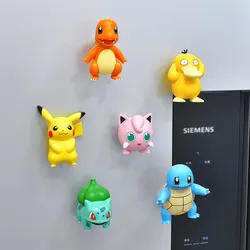 Precio de fábrica lindo Pikachu dibujos animados resina amarilla imán para refrigerador al por mayor