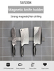 Imán, superventas, accesorios para cuchillos de cocina, estante de tira magnética de acero inoxidable, soporte magnético para cuchillos para pared