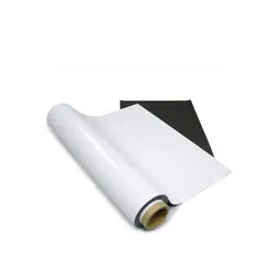 Hoja magnética de goma blanca imprimible grande del PVC del rollo del imán de goma